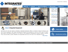 Tablet Screenshot of integratedequipment.com